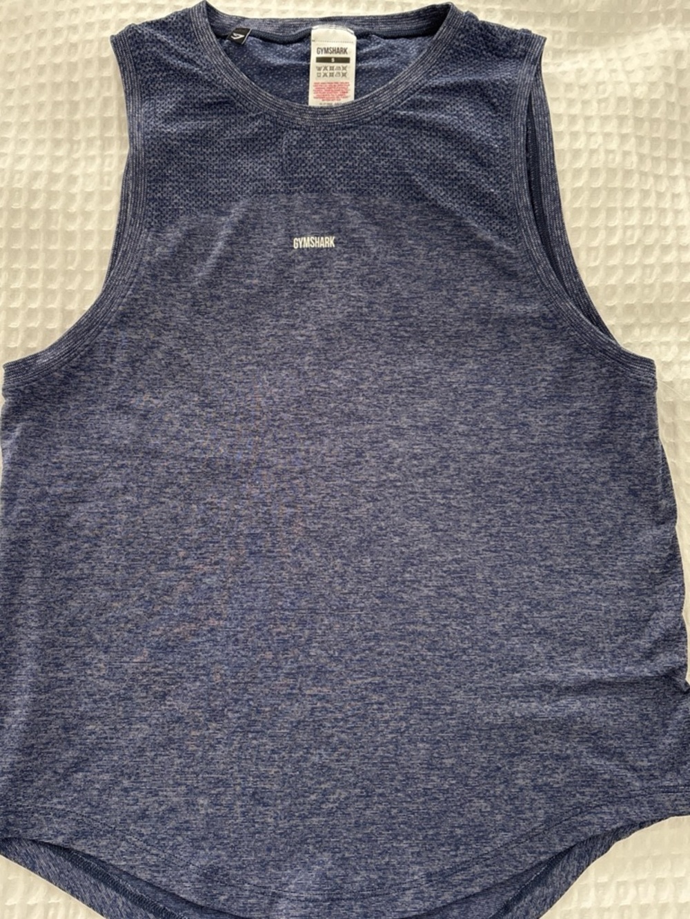 Gymshark Navy Heather Performance Tee